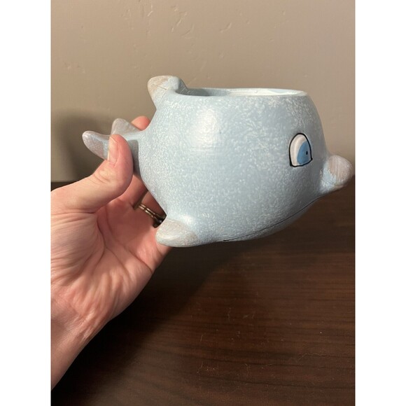 Ceramic Dolphin Planter - Picture 2 of 3